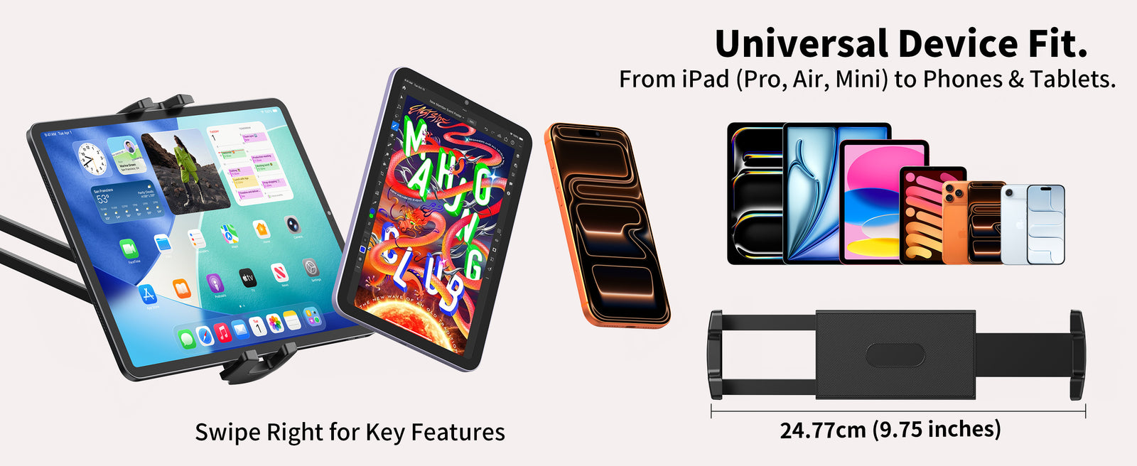 FoldWise podlahový stojan na iPad a tablet — view 6