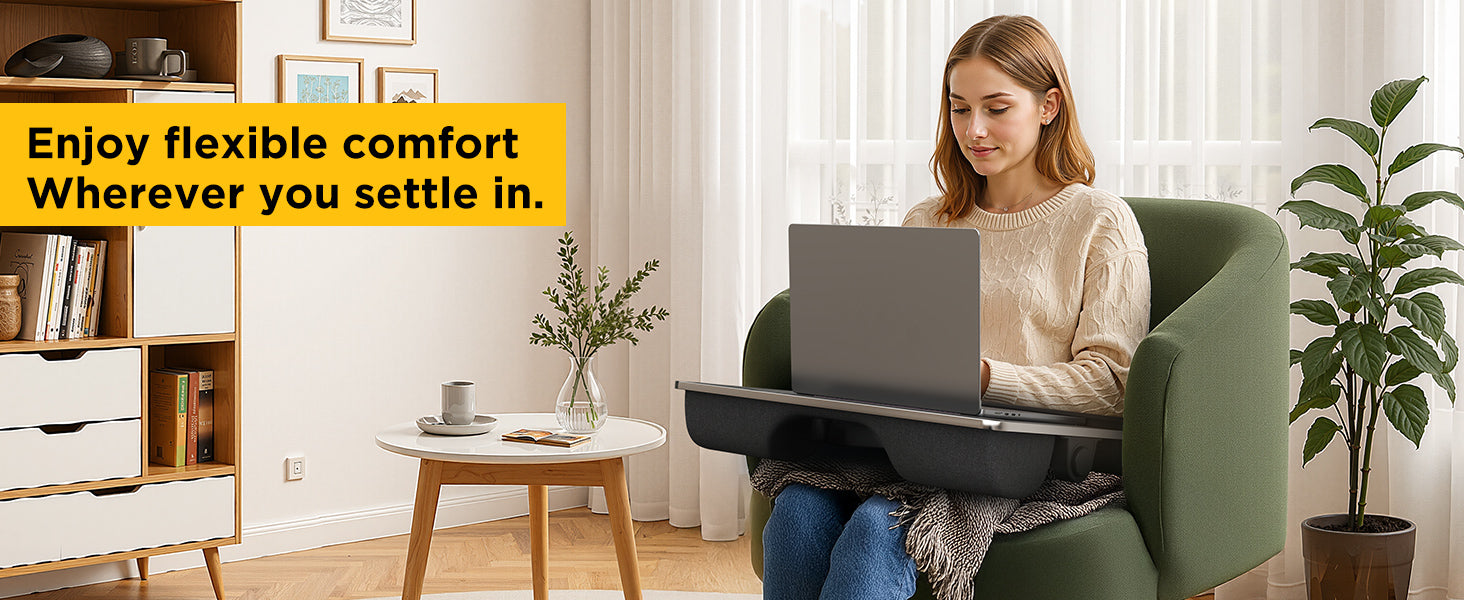 FoldWise stolek do postele a na klín 2 v 1 – Black — view 4