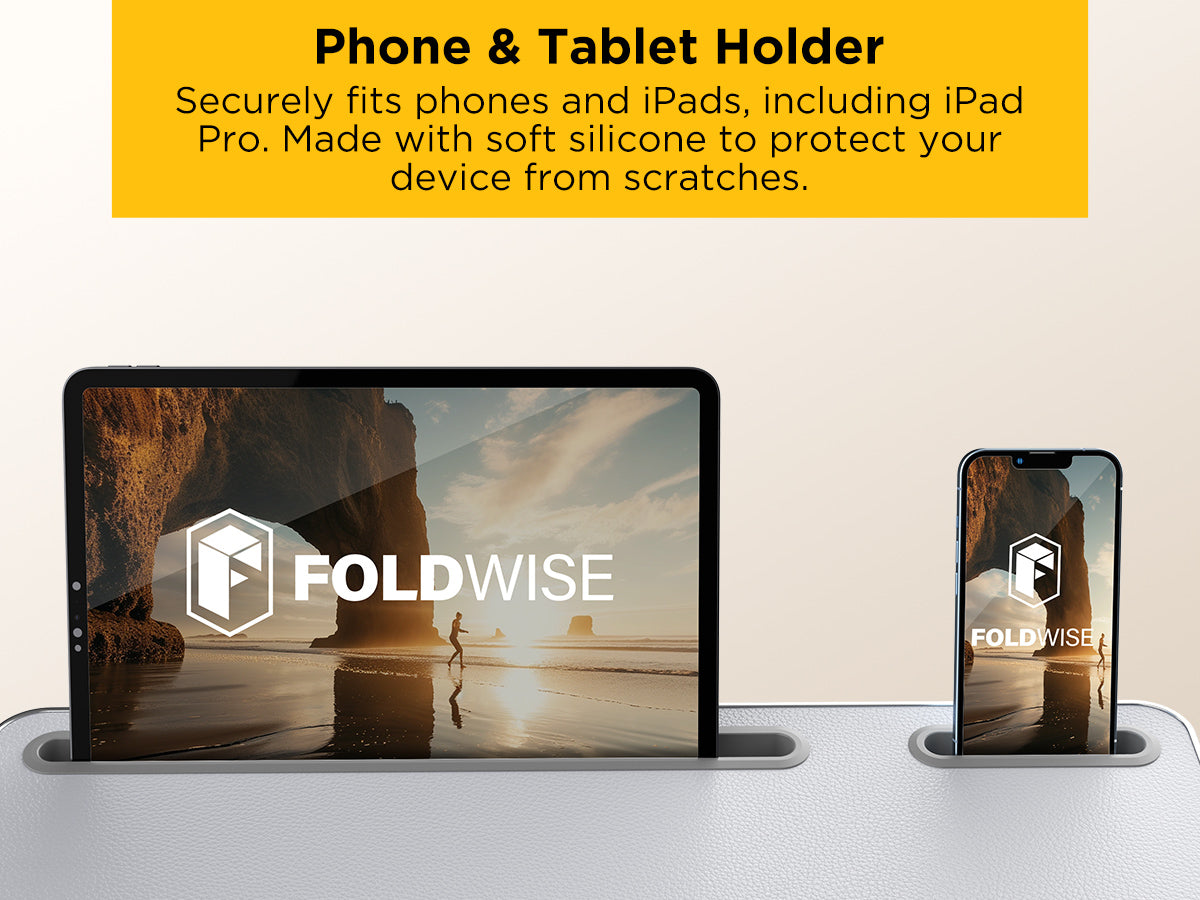FoldWise stolek do postele a na klín 2 v 1 – White — view 9
