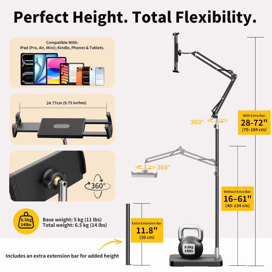 FoldWise iPad & tablet floor stand