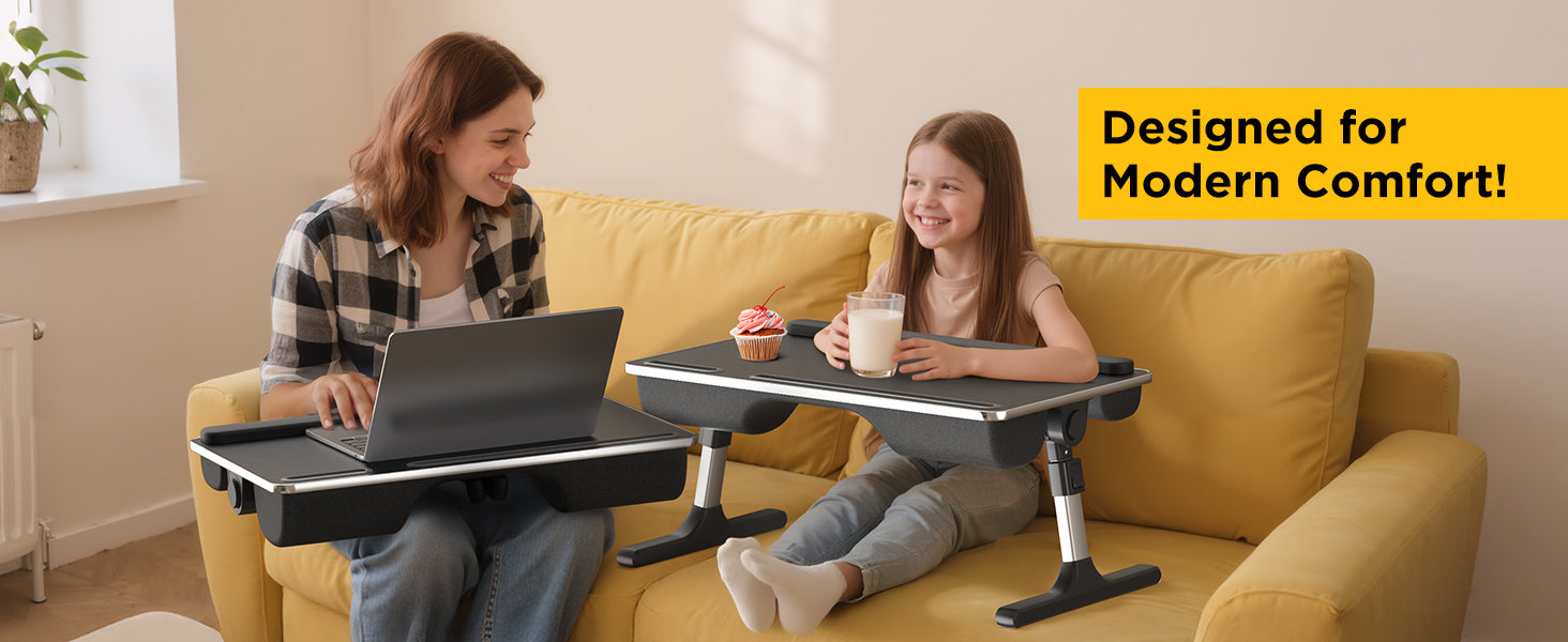 FoldWise stolek do postele a na klín 2 v 1 – Black — view 3