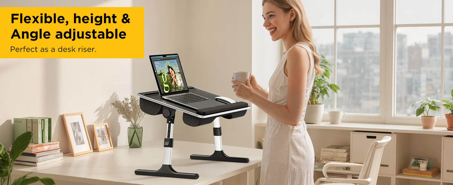FoldWise stolek do postele a na klín 2 v 1 – Black — view 5