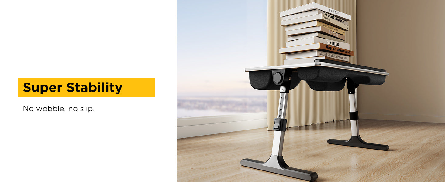 FoldWise stolek do postele a na klín 2 v 1 – Black — view 6