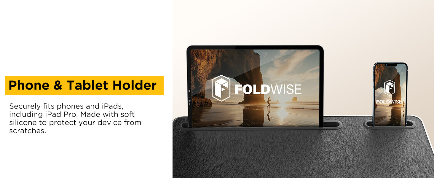 FoldWise stolek do postele a na klín 2 v 1 – Black — view 9