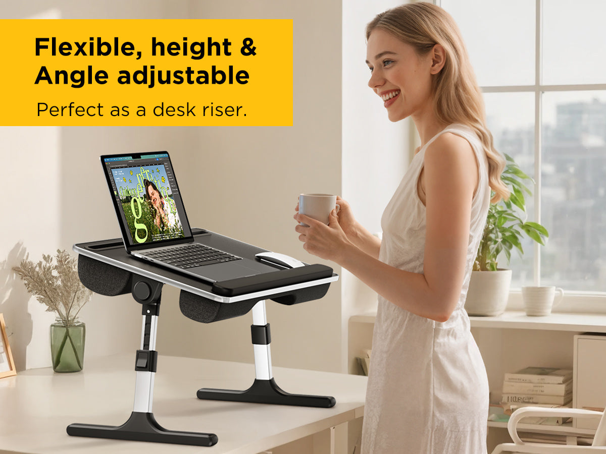 FoldWise stolek do postele a na klín 2 v 1 – Black — view 4