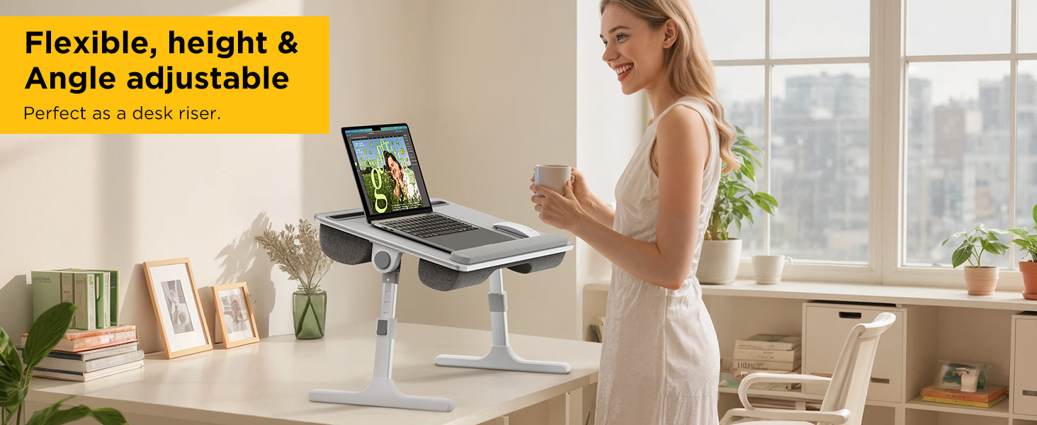FoldWise stolek do postele a na klín 2 v 1 – White — view 5