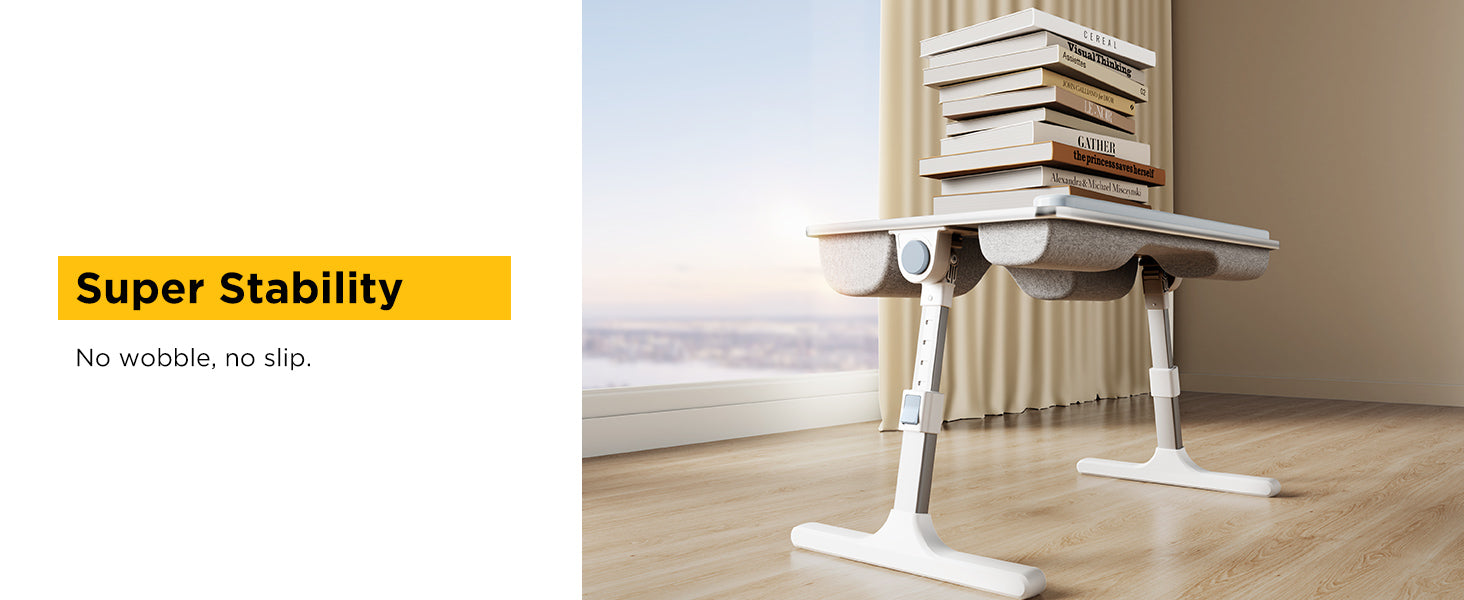 FoldWise stolek do postele a na klín 2 v 1 – White — view 6