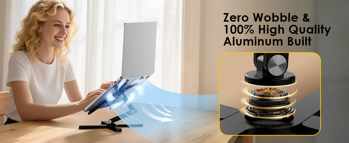 Suporte para Portátil em Alumínio FoldWise X – Black — view 6