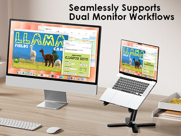 Suporte para Portátil em Alumínio FoldWise X – Black — view 2