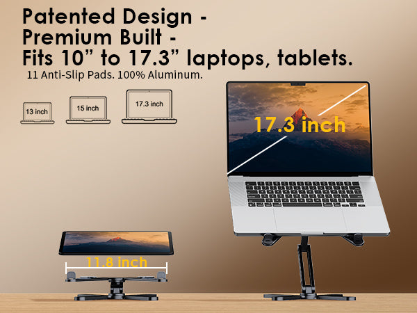 Suporte para Portátil em Alumínio FoldWise X – Gray — view 3