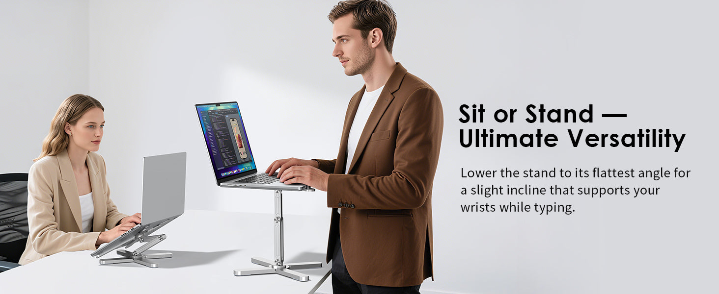 Suporte para Portátil em Alumínio FoldWise X – Silver — view 1