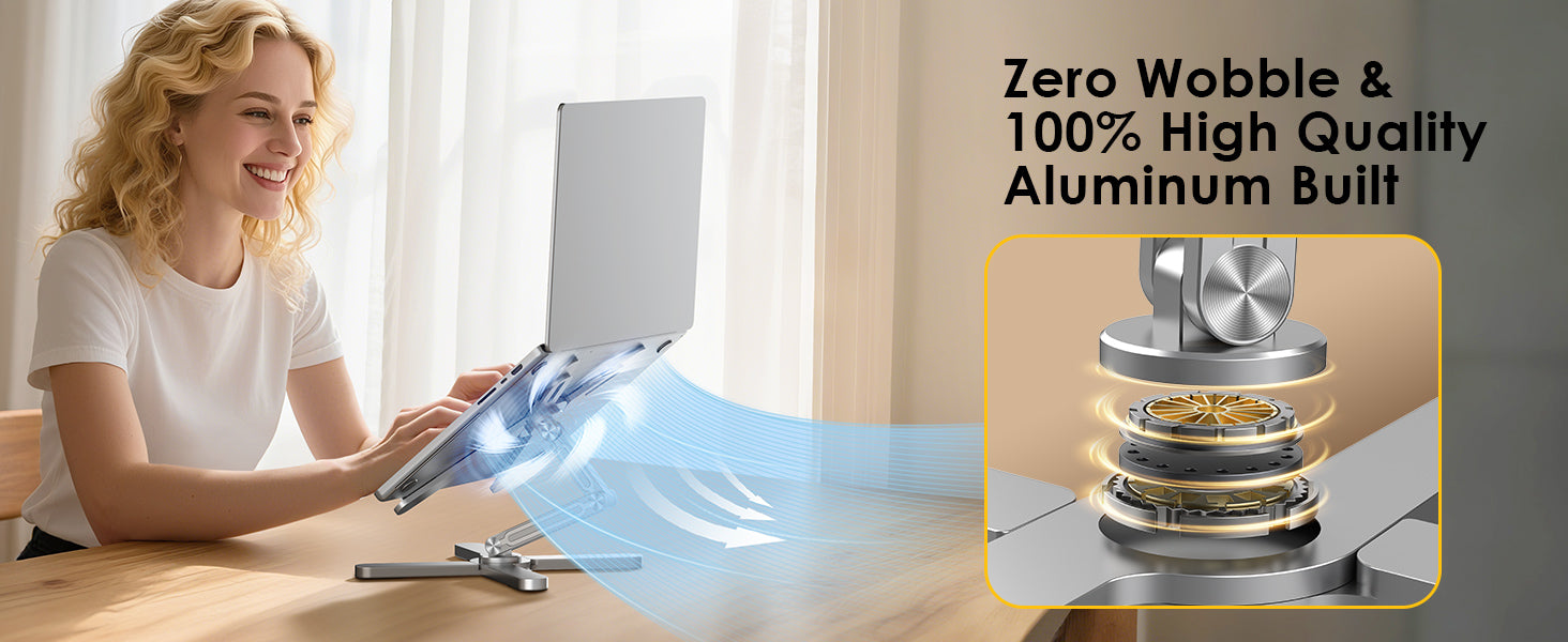 Suporte para Portátil em Alumínio FoldWise X – Silver — view 6