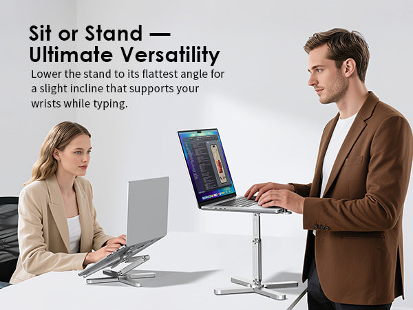 Suporte para Portátil em Alumínio FoldWise X – Silver — view 1