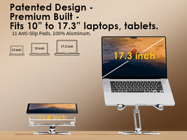 Suporte para Portátil em Alumínio FoldWise X – Silver — view 3