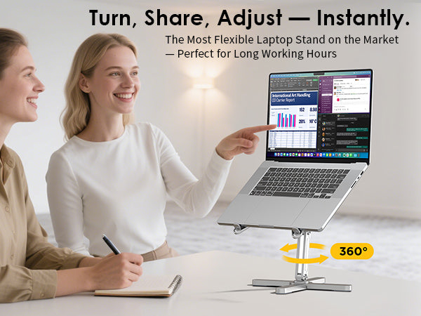 Suporte para Portátil em Alumínio FoldWise X – Silver — view 4