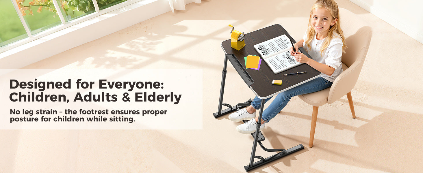 FoldWise Folding Laptop Table for Sofa & Bed – Black — view 8