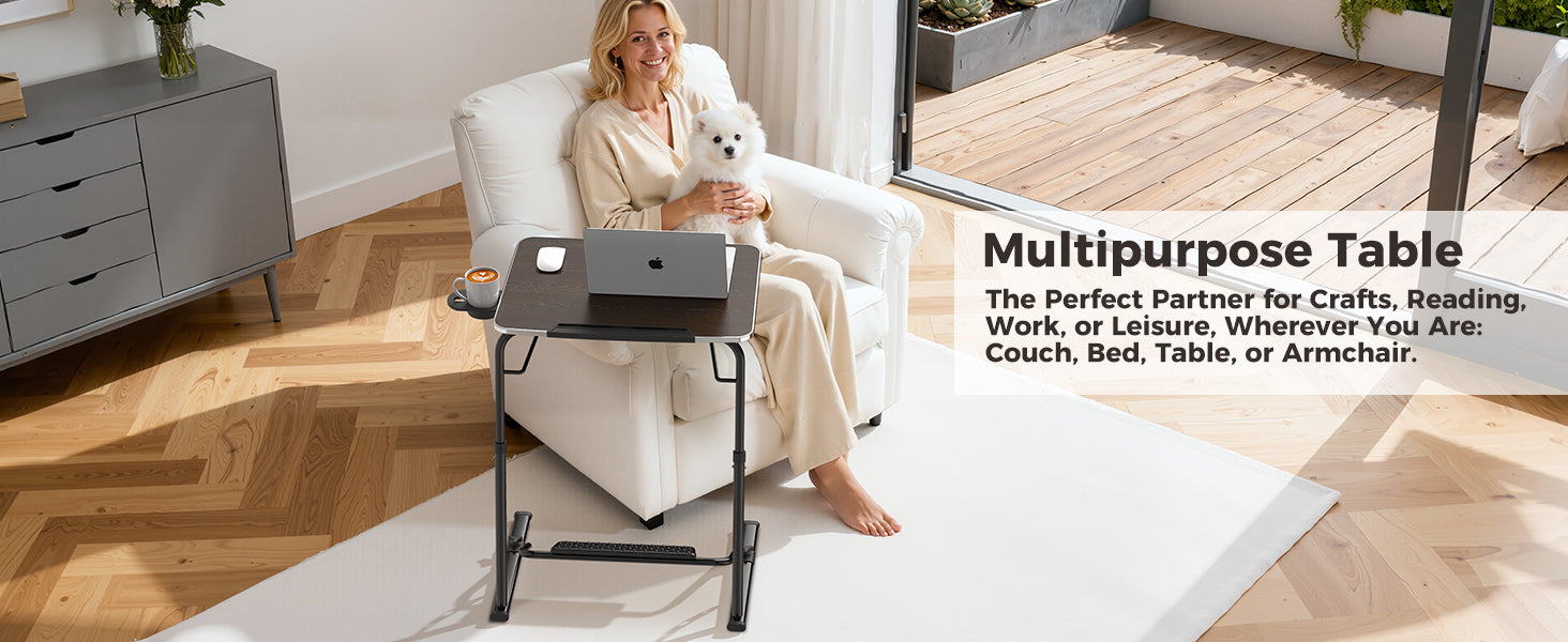 FoldWise Folding Laptop Table for Sofa & Bed – Black — view 10