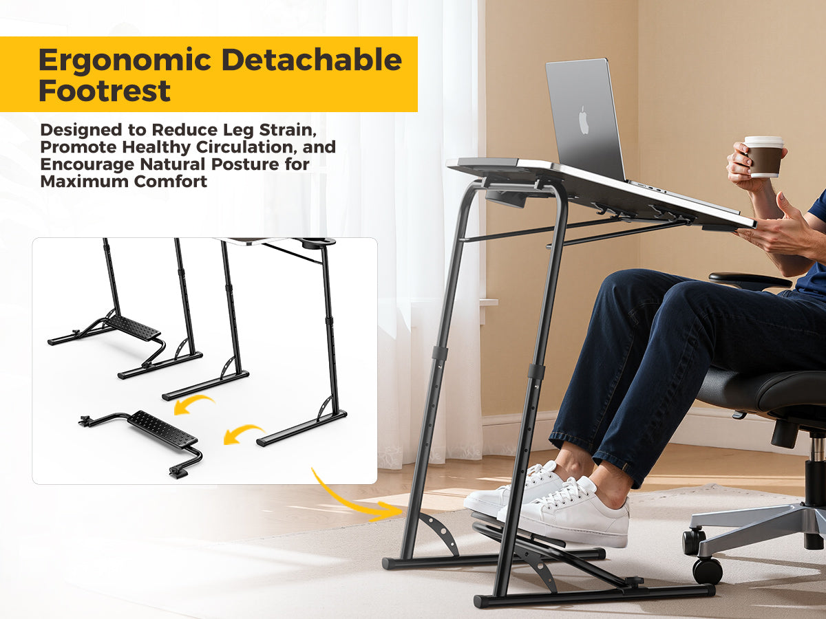 FoldWise Folding Laptop Table for Sofa & Bed – Black — view 5