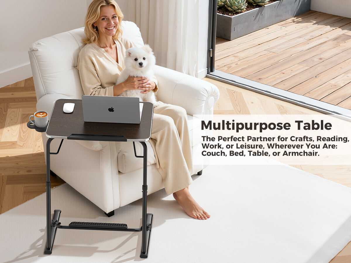 FoldWise Folding Laptop Table for Sofa & Bed – Black — view 10