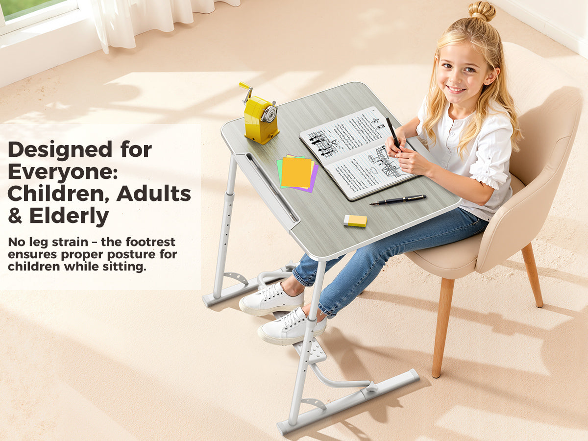 FoldWise Folding Laptop Table for Sofa & Bed – White — view 8